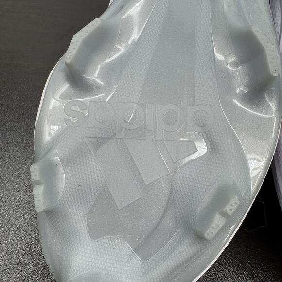 Adizero PureHustle 3 TPU Softball Cleats Adidas White Black Silver IG7137 Sz 9.5 - Picture 9 of 14